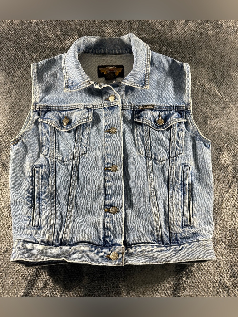 Women’s Harley Davidson denim jacket small